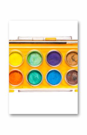 watercolor set isolated