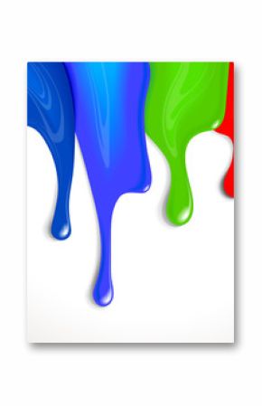 Drips of paint
