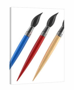 art brushes isolated