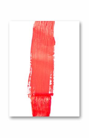 Red vertical line of painting