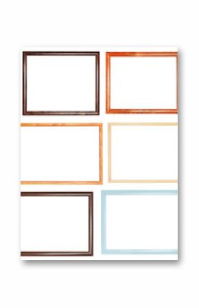 set of narrow simple picture frames