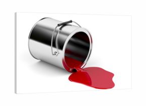 Red spilled paint