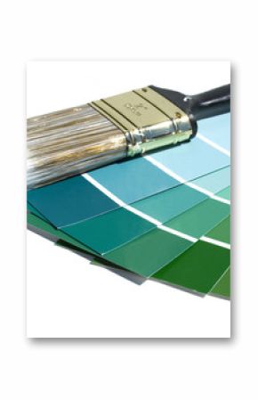 paint swaches & brush