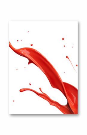 red paint splashing