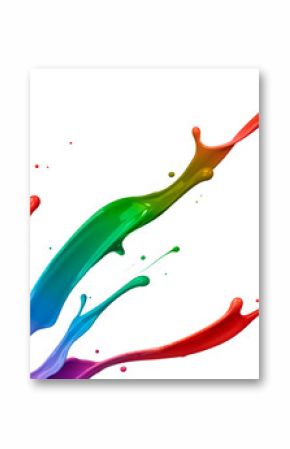 colorful paint splash