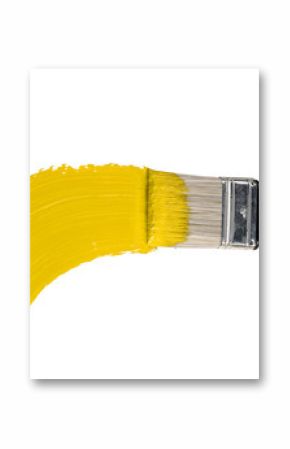 Brush With Yellow Paint