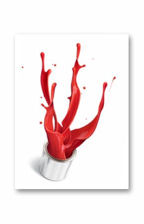 red paint splash