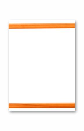 modern orange narrow picture frame