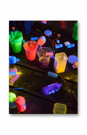 Glow in the dark paint tools