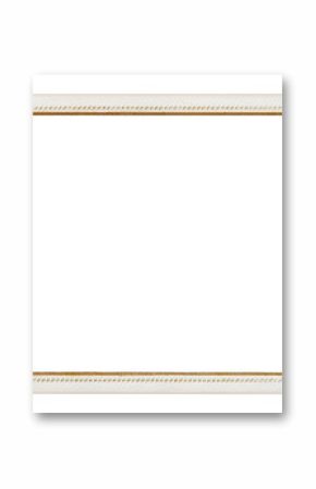 gold carved narrow white picture frame