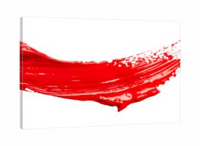 Strokes of red paint