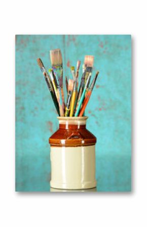 Artist Paintbrushes in a Jar