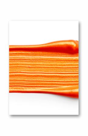 Orange paint stroke