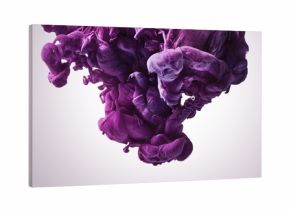 Purple paint splash. Abstract background