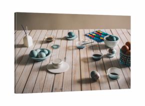 The eggs painting equipment