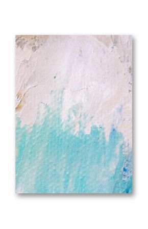 hand painted canvas in blue and white colors. creative abstract oil painting background. 