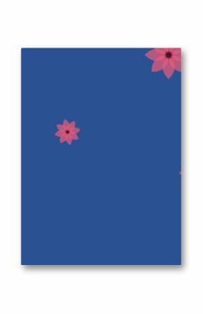 Image of flowers on dark blue background