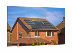 Solar panels on house