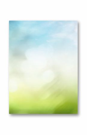 World environment day concept: Bokeh light and abstract blurred green nature background