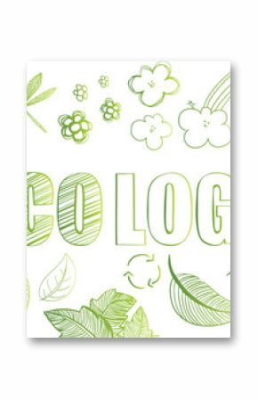 Ecologic doodles banner