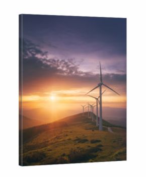 renewable energy with wind turbines