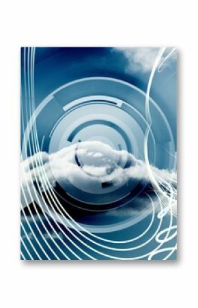 Energy design on a futuristic structure