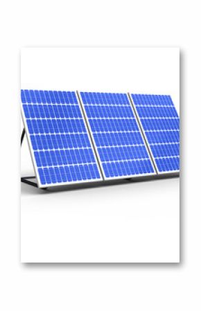 Digitally generated image of 3d solar panel