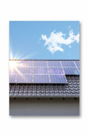 Photovoltaik paneele auf dem dach