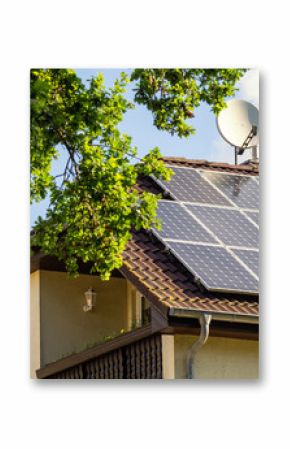 roof with solar energy panels