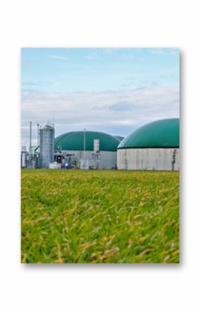 Bio gas plant in a field