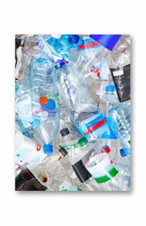 Big pile of empty plastic bottles.