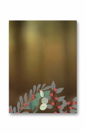 Image of light bulbs and flowers with copy space on brown background