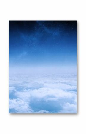White clouds under blue sky