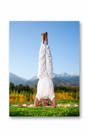 Yoga head standing