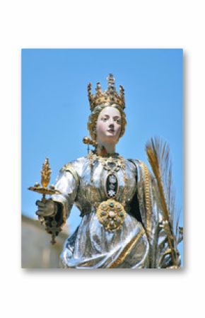 Statua d'argento di Santa Lucia a Siracusa