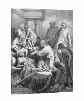 Jesus healing in the land of Gennesaret