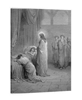 Jesus raises the daughter of Jairus from the dead