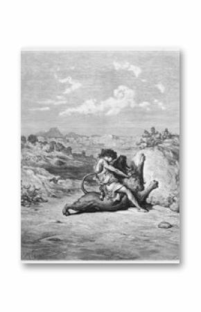 Samson slaying the Lion