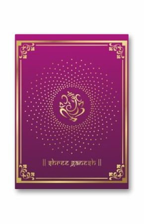 Ganesha, wedding card, royal Rajasthan, India