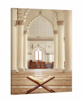 Quran - holy book of Islam in Malaysian mosque