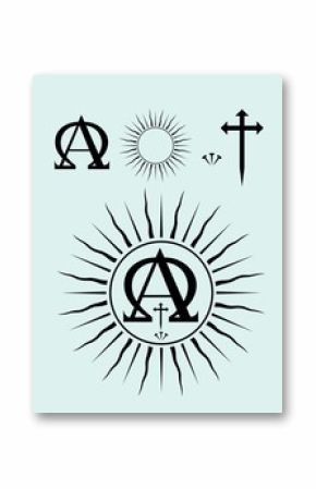 Christian Icon Set, art vector design