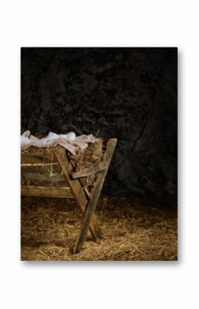 Manger with Clothes in Barn