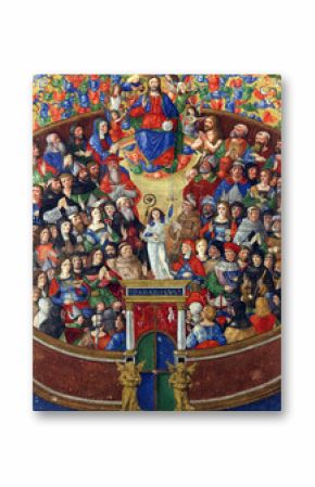 Matteo da Milano: miniatures from the breviary of Alfonso I d'Este: All Saints, Old Masters Collection, Croatian Academy of Sciences in Zagreb, Croatia