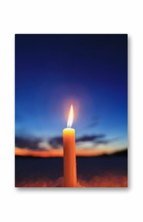 winter candle christmas