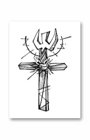 Religious Cristhian Cross symbol