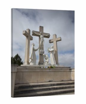Fatima, Portugal, June 12, 2018: The Way of the Cross on the way from Fatima to Aljustrel.