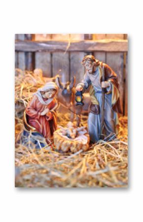 Weihnachtskrippe Holzfiguren