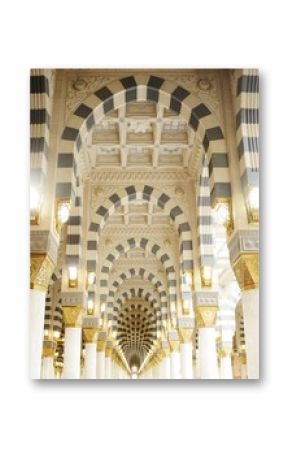 Makkah Kaaba mosque indoors pillars decoration