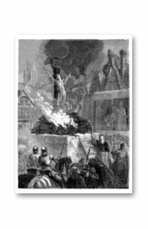 Burning Joan of Arc - Jeanne d'Arc - 15th century
