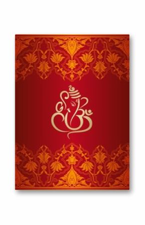 Ganesha, wedding card, royal Rajasthan, India